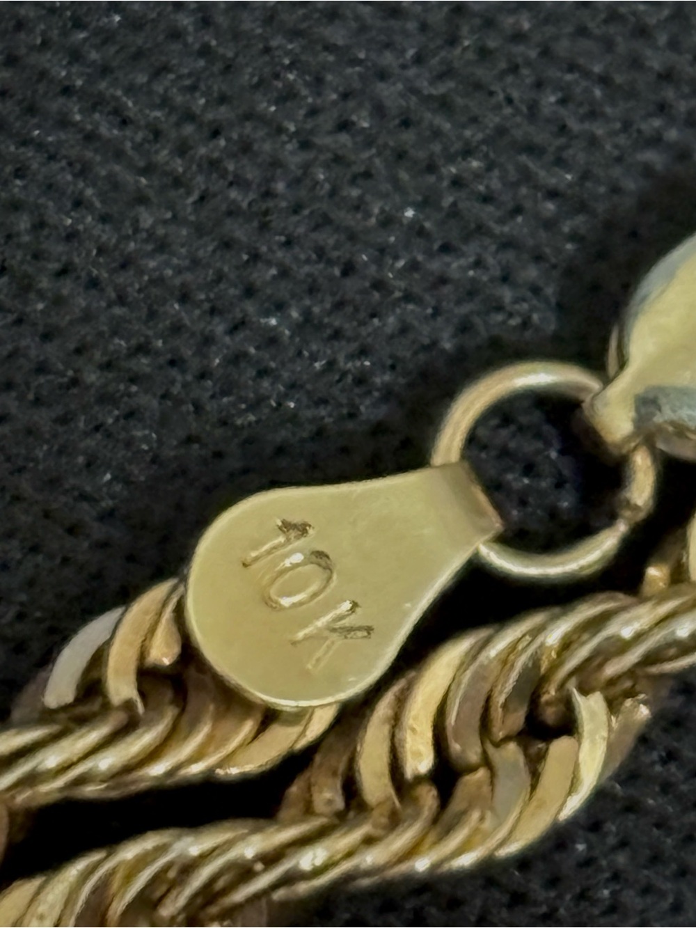 10k Hollow Rope Chain - Picture 3 of 3